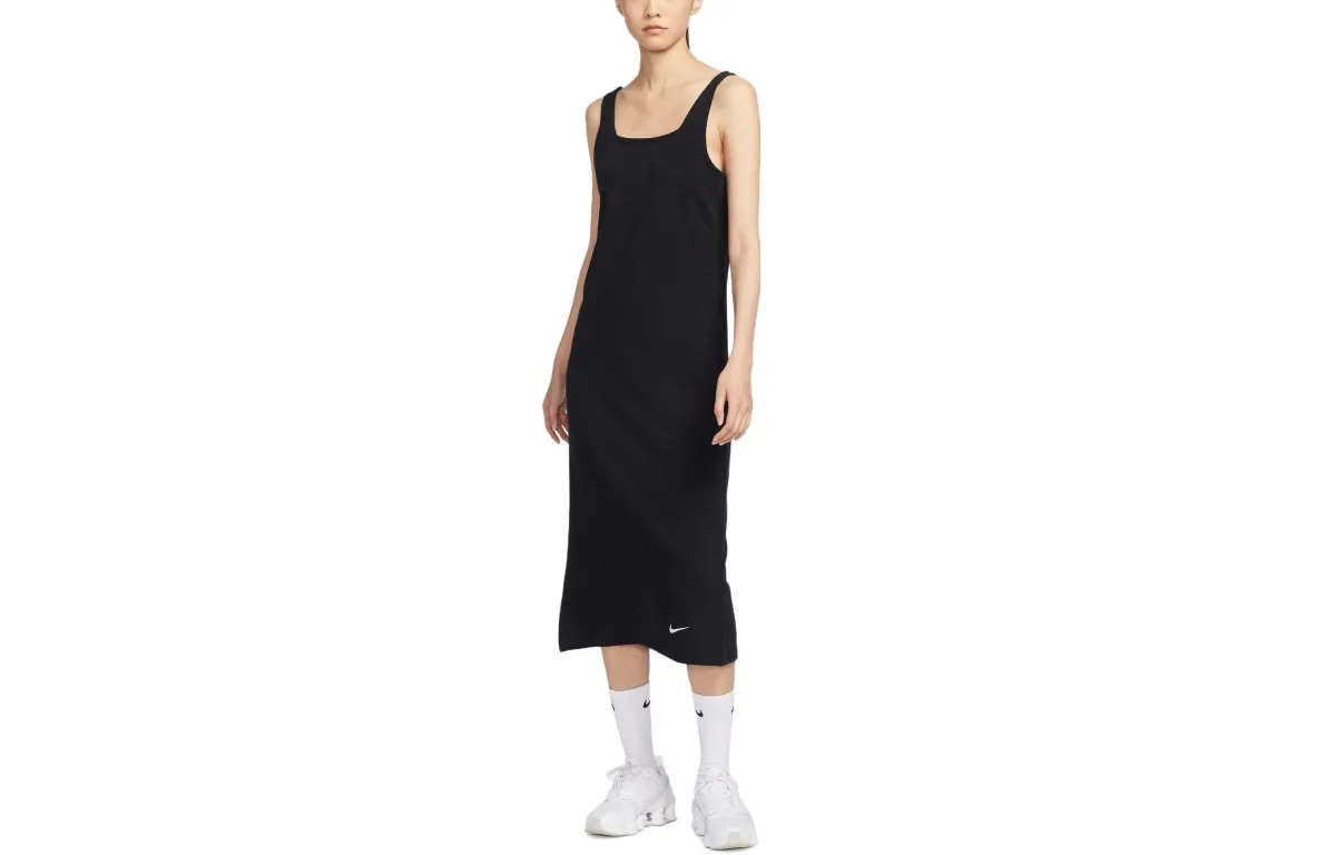 Nike Slip Dresses Women's Black Moderate Long