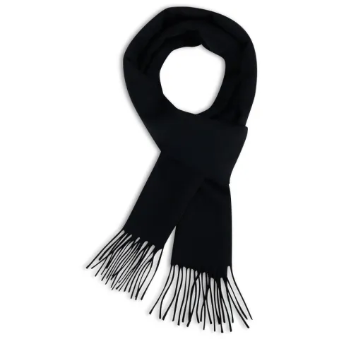 CALVIN KLEIN Sheep Wool Knit Scarves Men's Space Black