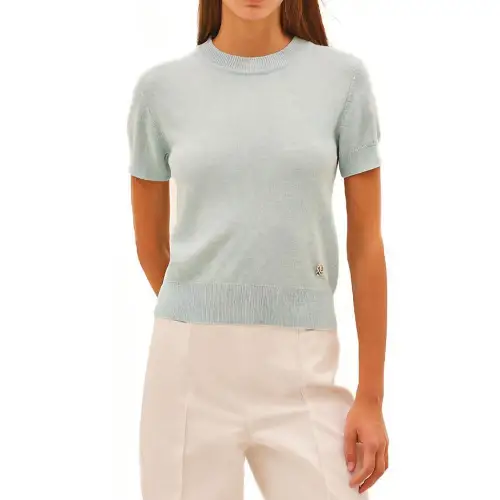 HERMES SS21 Slim Fit Sweater Women's Light Blue