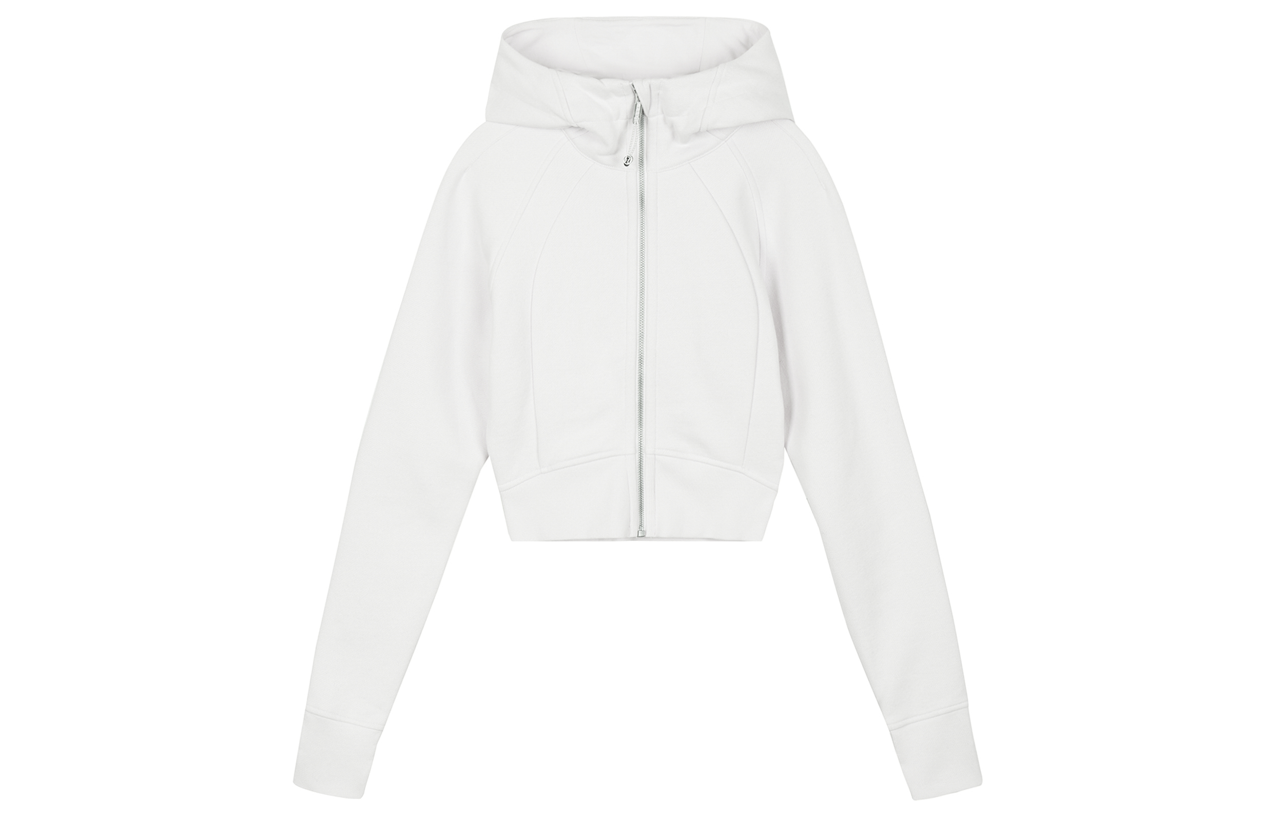 Lululemon Scuba series full-zip solid color cardigan breathable and warm hooded truncated jacket for women