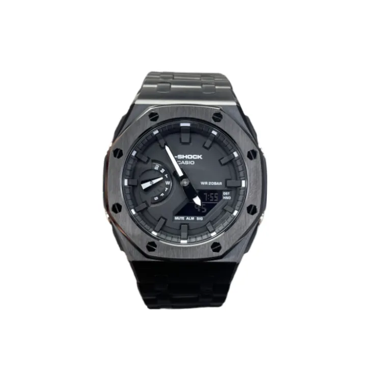 CASIO Custom Collection GA2100 Collection Quartz Movement Stainless Steel Watchband Watch