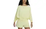 Nike Sweatshirts Women's Yellow Crew Neck Moderate Regular