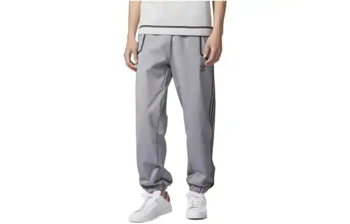 Adidas Originals Casual Pants Men's Gray Moderate Cuffed Pants