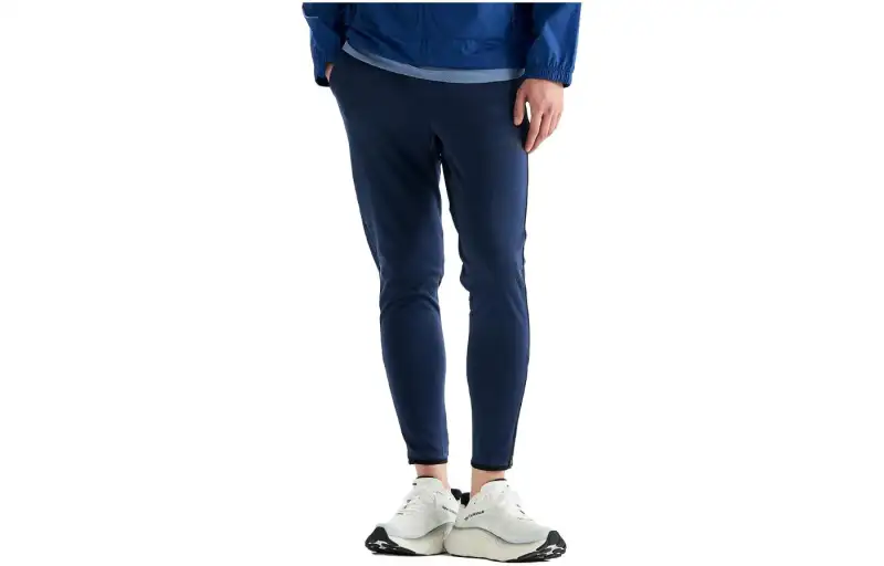New Balance Knitted Sweatpants Men's Marine Blue Moderate Slim Fit Pants