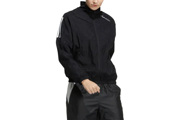 Adidas Jackets Women's Black Stand Collar Moderate Other