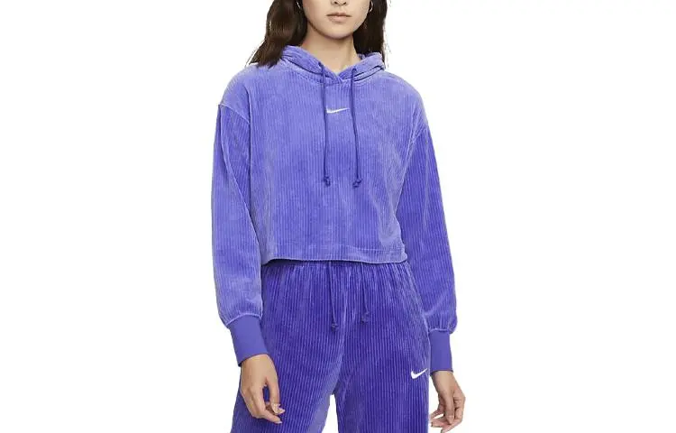 Nike Sweatshirts Women's Purple Hooded Moderate Other