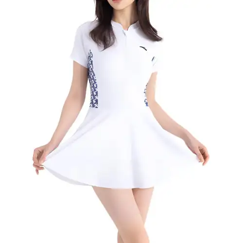 Anta One piece Swimsuit Women's White/Dark Blue