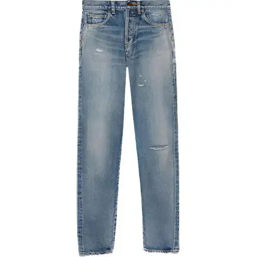 SAINT LAURENT High Waist Slim Fit Jeans