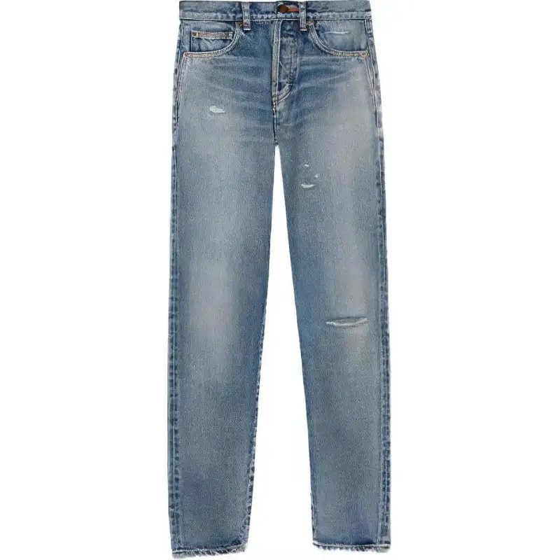 SAINT LAURENT High Waist Slim Fit Jeans