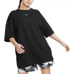 Nike Sportswear T Shirts Women's Black Crew Neck Moderate Straight Fit