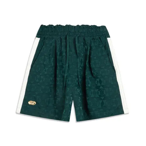 Li Ning x GUGONG , LIANMINGKUAN China Culture Collection Sports Shorts Women's Jungle Green