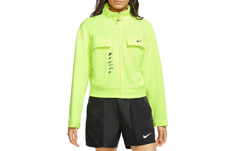 Женская куртка Nike Sportswear Swoosh (флуоресцентно-желтая)