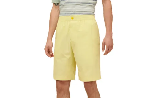 HERMES Casual Shorts Men's Yellow Moderate