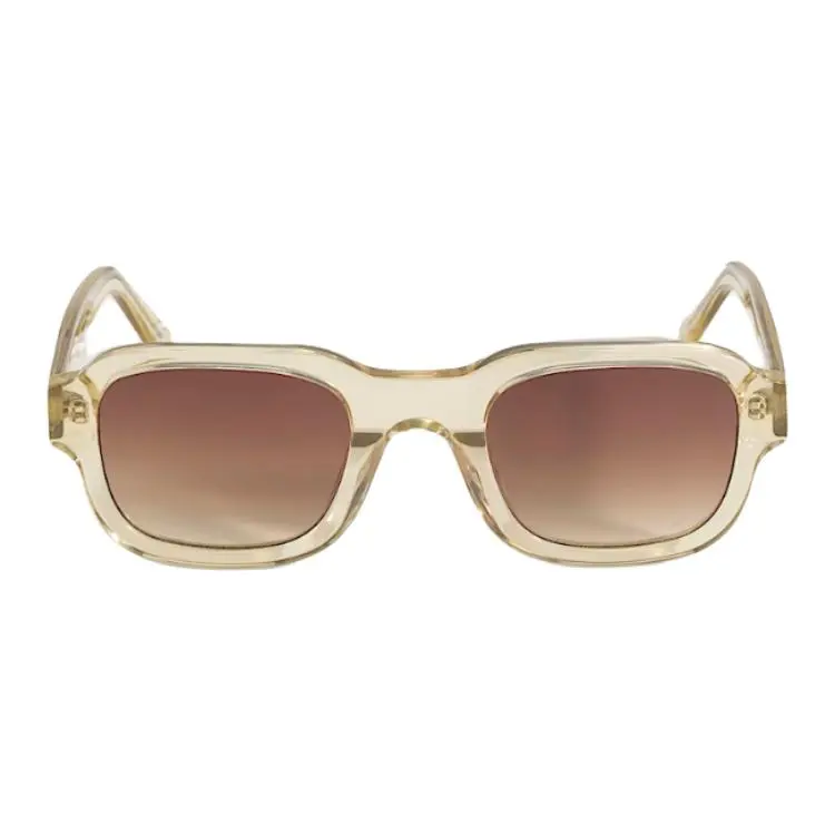 Vans UV Protection Copper Nickel Alloy, Bio Acetate Fiber Square Sunglasses Unisex Gold