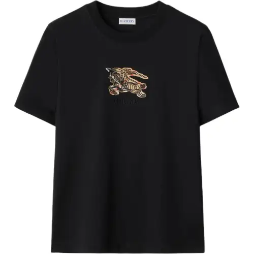 Burberry Ekd Check cotton T-shirt