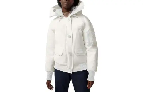 Canada Goose Chilliwack Collection Down Jacket Pilot Jacket Women's White