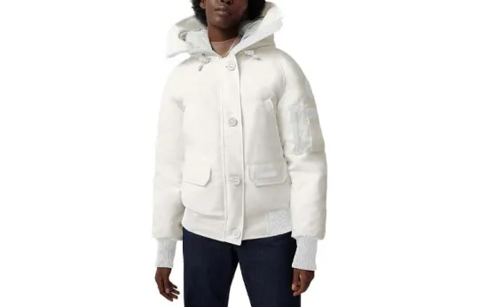Canada Goose Chilliwack Collection Down Jacket Pilot Jacket Women's White