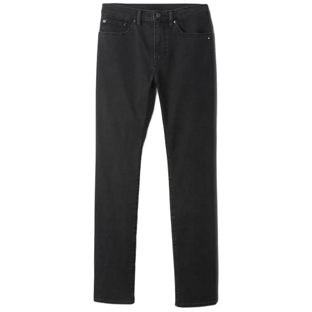 GAP Jeans Classic Black Washed Slim Fit Straight Leg Length Pants US Version Men's