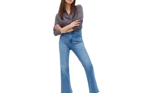 UNIQLO Jeans Women's Royal Blue Moderate Straight Fit Pants