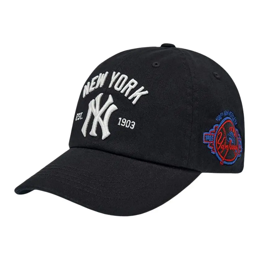 MLB Cotton Baseball Caps Unisex Black