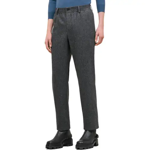 HERMES Casual Pants Men's Carbon Black