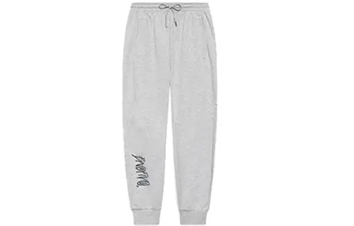 Li Ning Knitted Sweatpants Men's Light Heather Gray Moderate Cuffed Pants