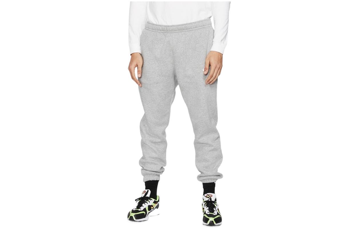 Мужские штаны Nike на флисе (серые)