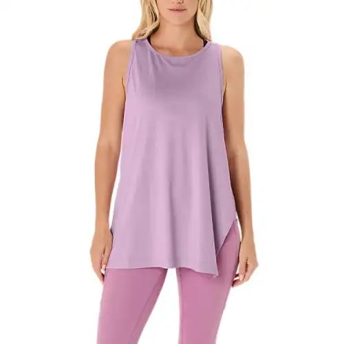 ASICS Tank Tops Women's Pink Crew Neck Moderate Other