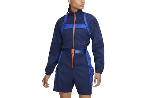 Jordan Bodysuits Women's Blue Stand Collar