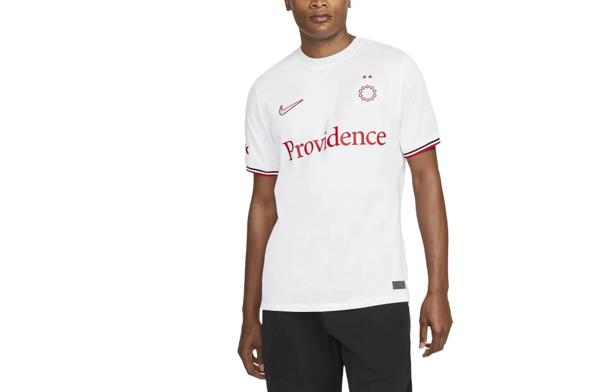 Nike Soccer Jerseys Men's White Moderate Straight Fit