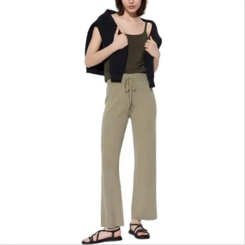 UNIQLO Knitted Sweatpants Women's Gray