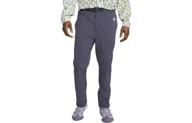 Nike Casual Pants Men's Dark Purple Moderate Straight Fit Pants