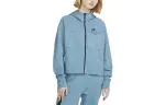 Nike Sweatshirts Women's Light Green Hooded Moderate Cardigan