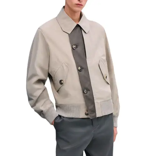 HERMES Jackets & Coats Men's Gray