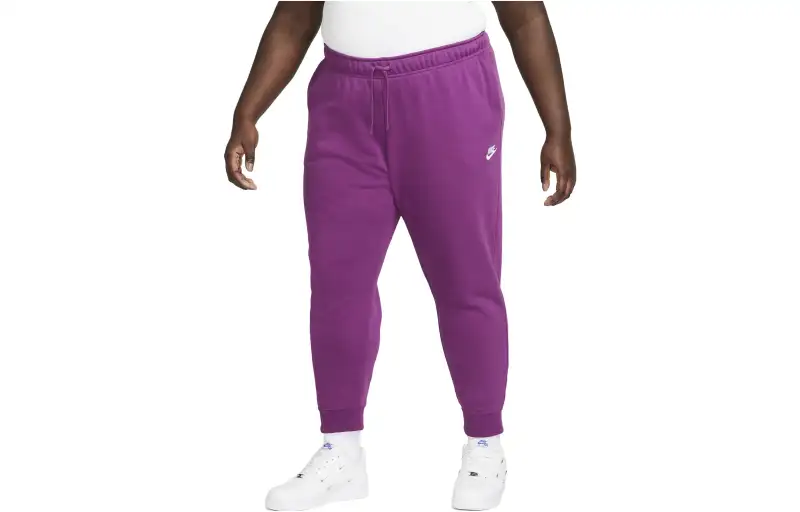 Nike Knitted Sweatpants Women's Purple Moderate Cuffed Pants