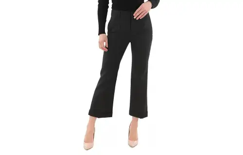 SAINT LAURENT Casual Pants Women's Black Moderate Bootcut Pants
