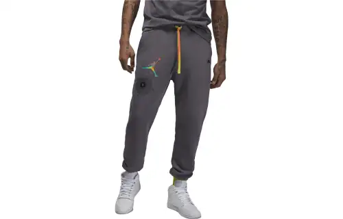 Jordan Flight Knitted Sweatpants Men's Slate Gray Moderate Cuffed Pants