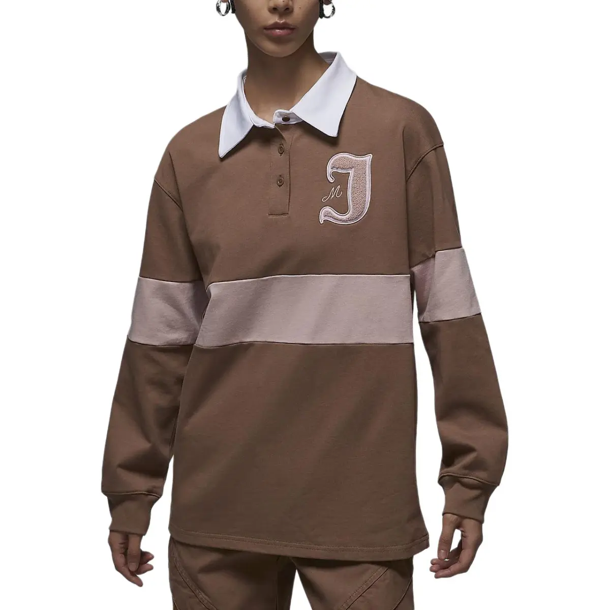 Jordan Polo Shirt Women's Ancient Brown/Oxford Pink/White