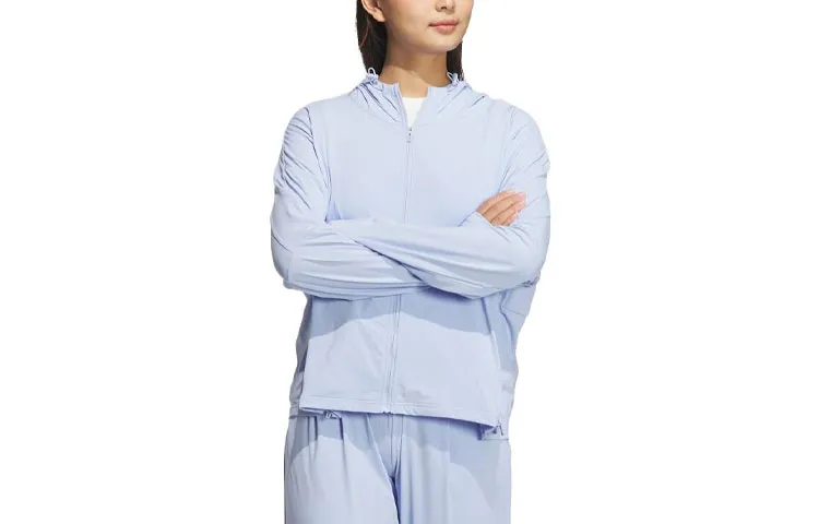 Adidas Dust Resistant Windproof Sun Protection Clothing Women's Blue