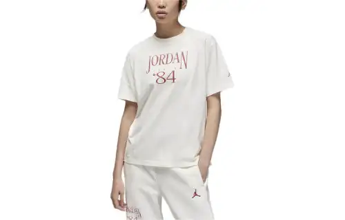 Jordan Drop Shoulder Sleeve T Shirt Women's Summit White