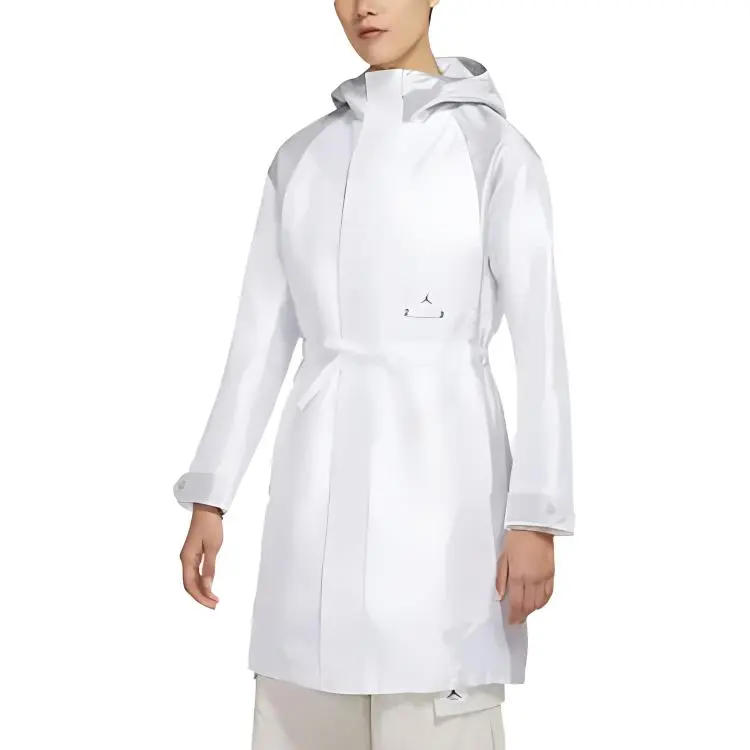 Jordan Jackets Women's White Hooded Moderate Other