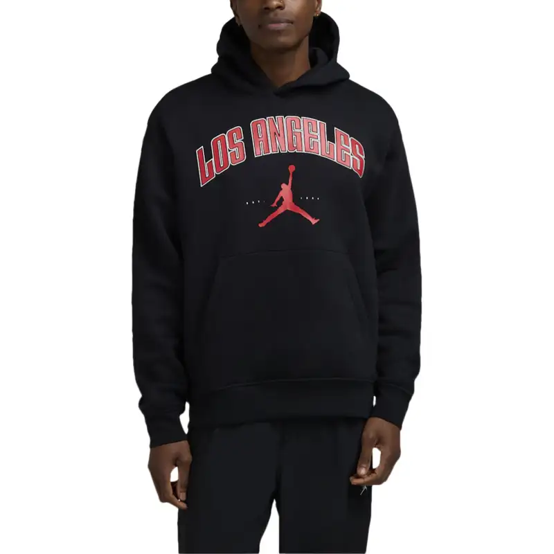 Jordan Apparel Sweatshirts Men's Black Hooded Moderate