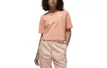 Jordan Drop Shoulder Sleeve T Shirt Women's Pink