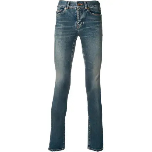 SAINT LAURENT Jeans Men's Blue Moderate Slim Fit Pants