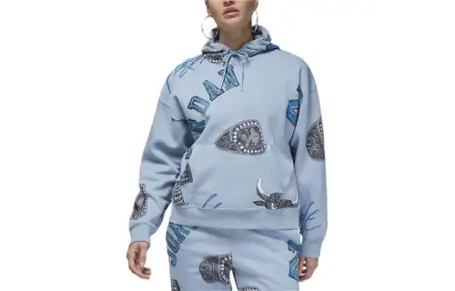 Jordan Brooklyn Fleece Sweatshirt Women's Blue Gray