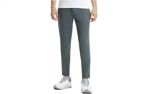 FILA Knitted Fabric Pants Men's Monsoon Gray