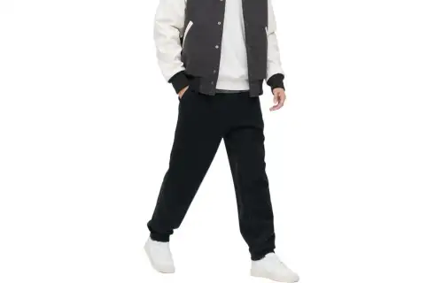 UNIQLO Casual Pants Men's Black Moderate Cuffed Pants