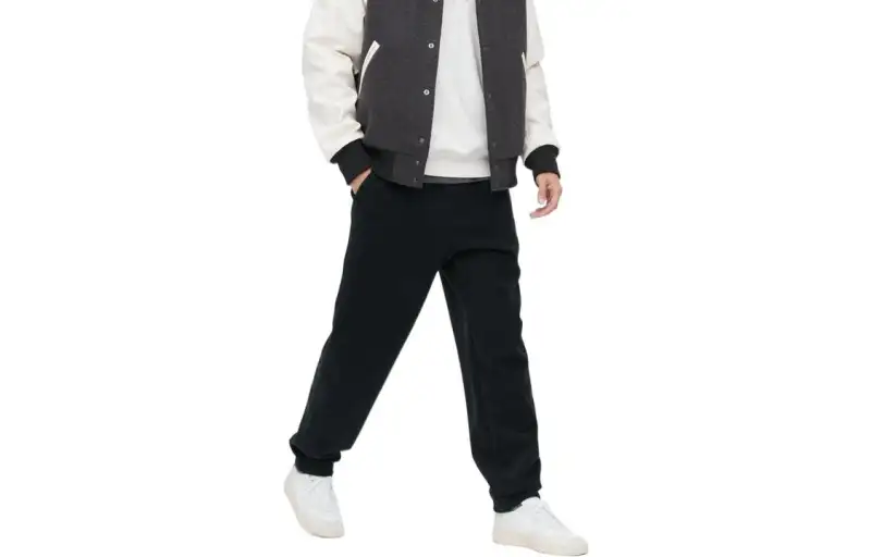 UNIQLO Casual Pants Men's Black Moderate Cuffed Pants
