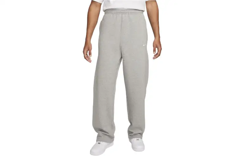 Nike Solo Swoosh Men's Open-Hem Fleece Pants
