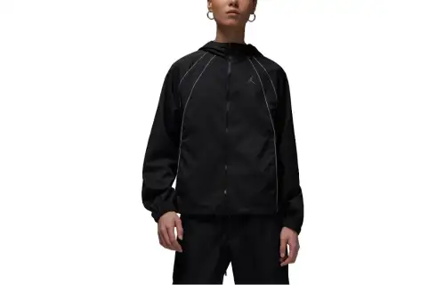 Jordan Jackets Women's Black Hooded Moderate Other